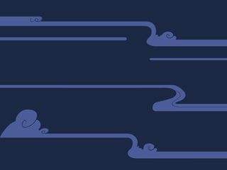 中国风古典传统图案边框纹理祥云灯笼装饰线条PSD背景素材