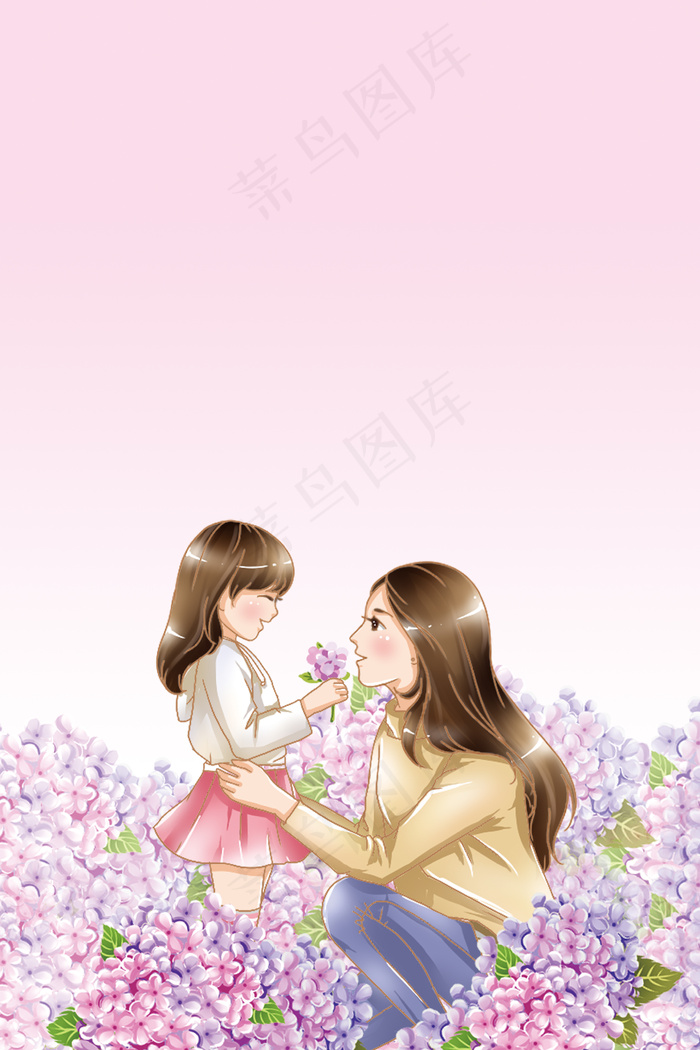 母亲节背景海报  