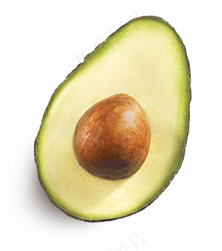 牛油果免抠图片