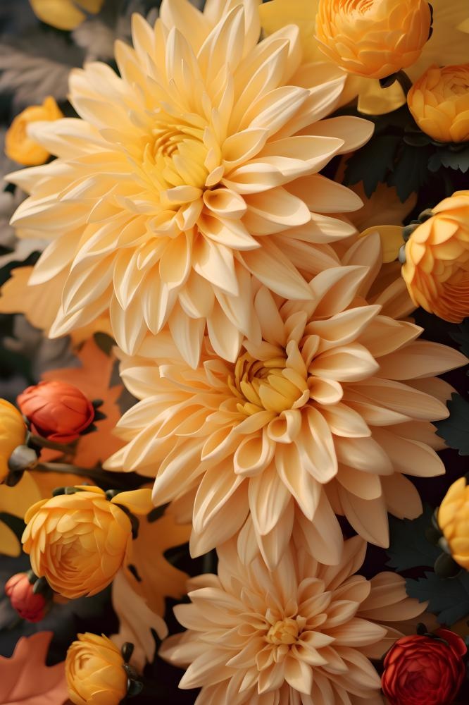 菊花光照摄影图