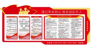 退役军人服务站工作制度文化墙