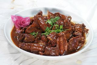 21东北烤大鹅 东北饺子园