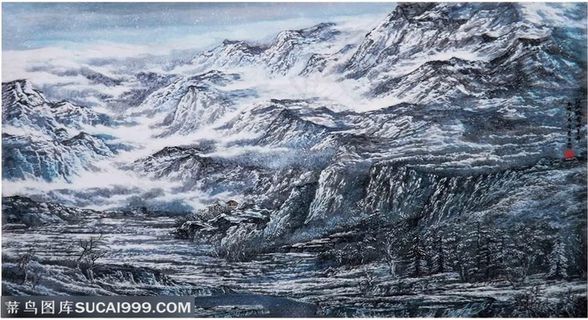 江山晓雪兆丰年80cm×110cm