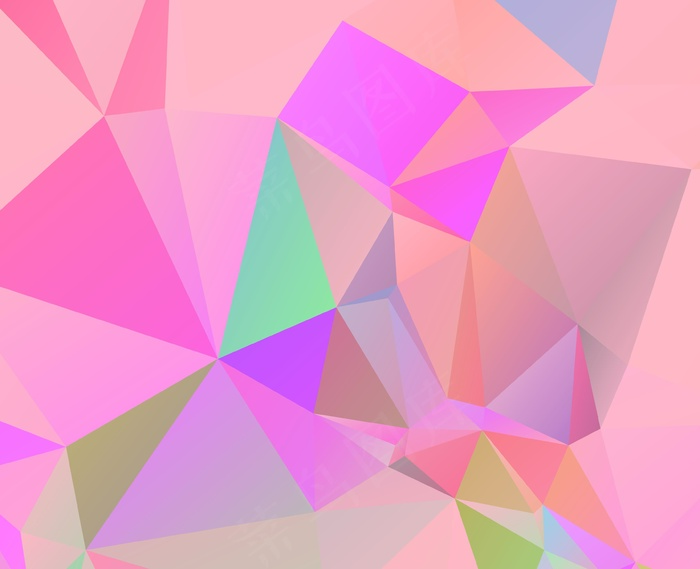 炫彩几何图形背景 几何艺术设计 多边形背景图片