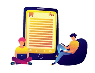 扁平化人物场景办公互联网等距ai矢量设计网页海报UI素材插画