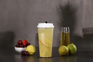 奶茶店水果茶饮品特饮高清图柠檬苹果水果茶