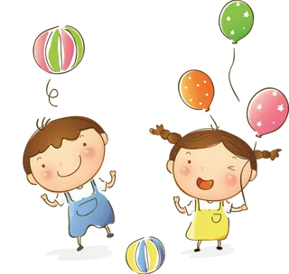 两个小人|快乐|气球|装饰
