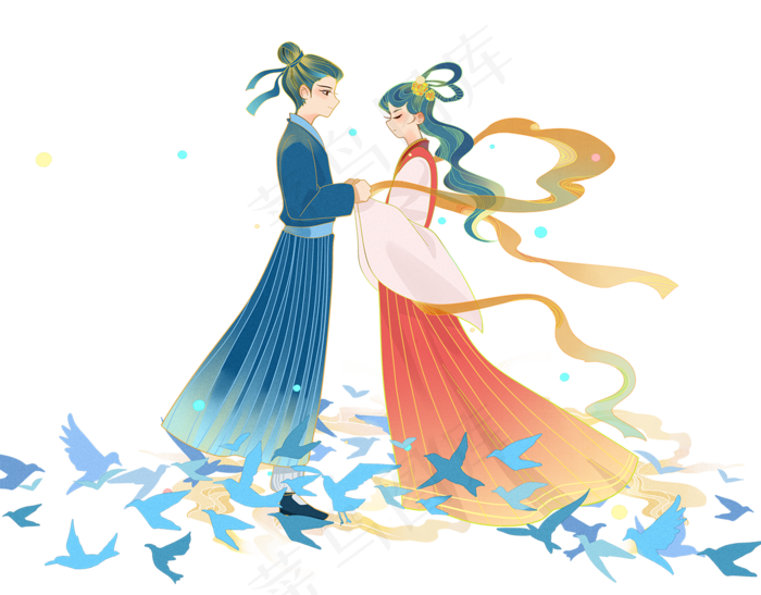 牛郎织女免扣素材