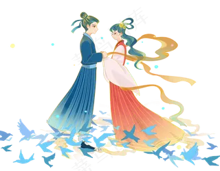 牛郎织女免扣素材