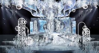 蓝色浪漫婚礼效果图