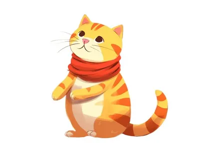 小猫动物站着元素