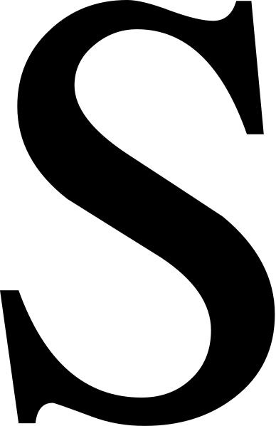 字母S PNG免抠(388x599)
