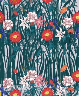 花卉唯美手绘花朵面料纹理手机壳布料面料印花服装矢量图案素材