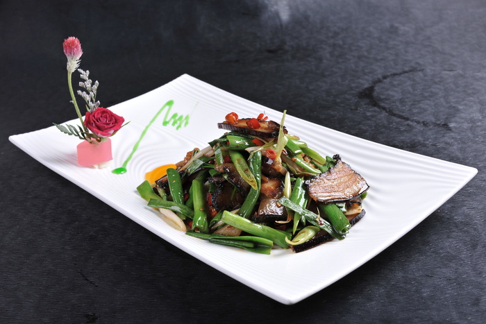 CXC03842青蒜炒湘西腊肉 1