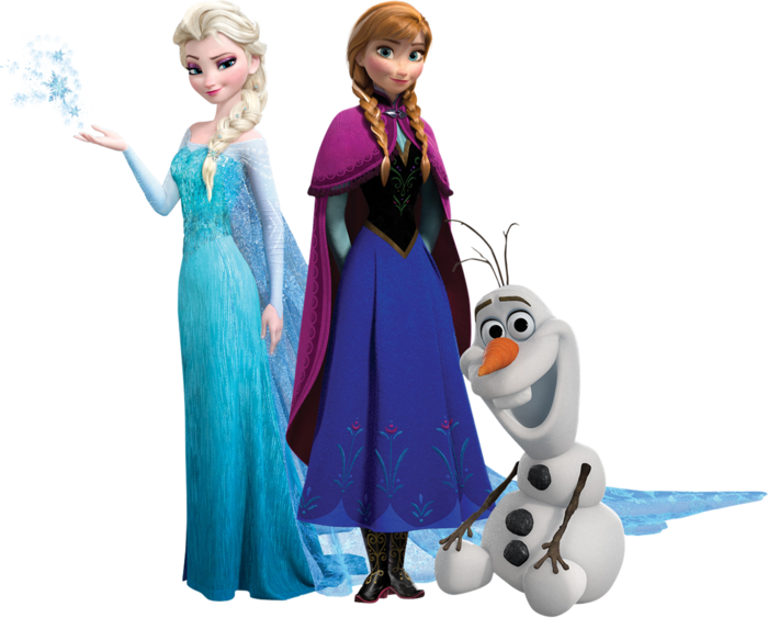 冰雪女王卡通人物简笔