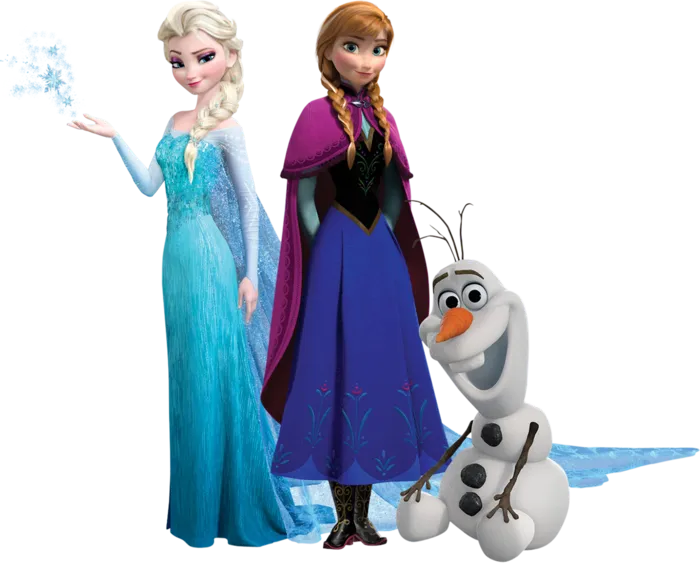 冰雪女王卡通人物简笔