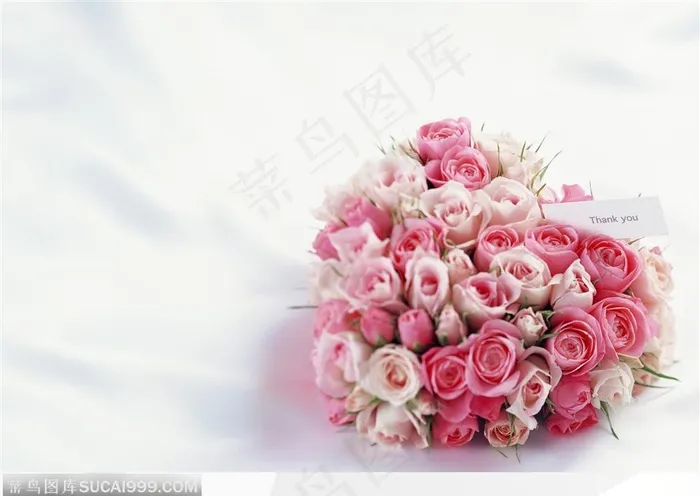 心形玫瑰花花束