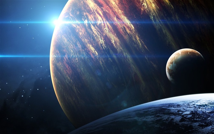 宇宙中的星球高清图片