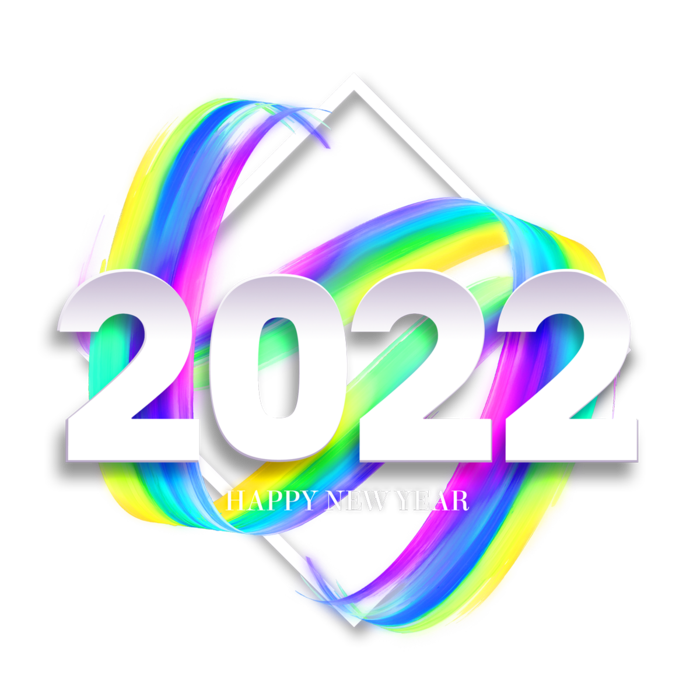 2022新年艺术创意字体虎年3D立体标题数字文字png免抠字素材