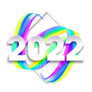 2022新年艺术创意字体虎年3D立体标题数字文字png免抠字素材