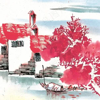 江南水乡之秋美图图片素材