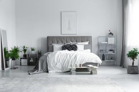 北欧简约现代清新卧室室内设计场景(17)