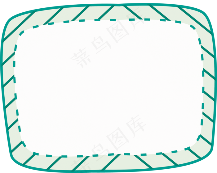 卡通边框 卡通彩色框  手绘对话框 可爱边框 免抠