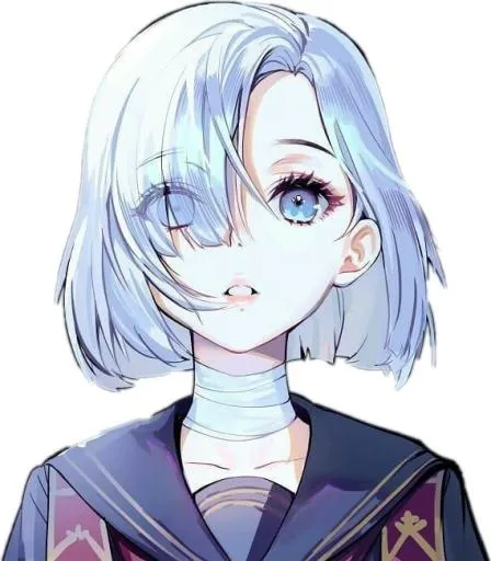 动漫女孩 PNG免抠(569x650)
