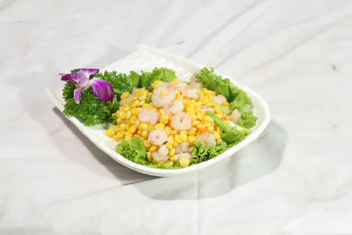 32鲜玉米炒虾仁 一篓油