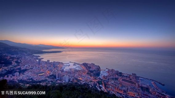 黄昏海景风景画壁纸