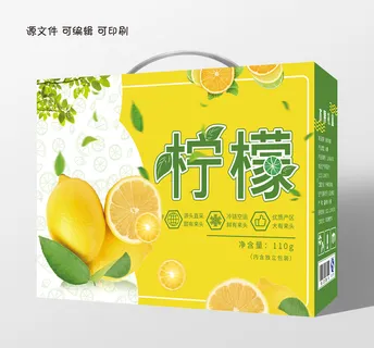 包装盒精选柠檬礼盒设计手提盒