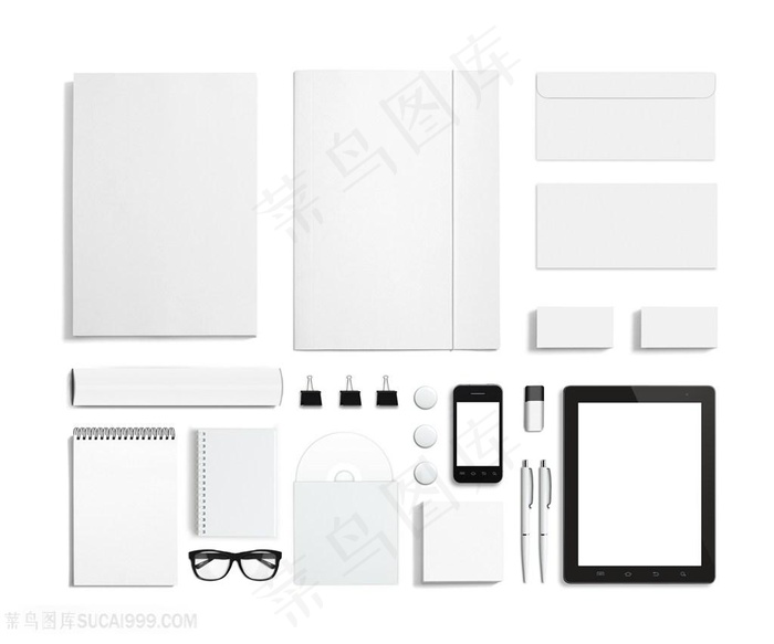 白色vis展示模板高清图