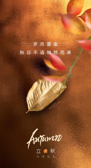 立秋海报