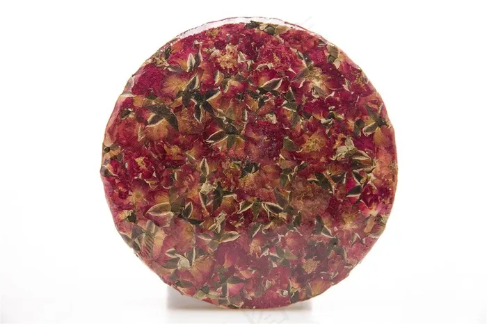 金边玫瑰花冠茶饼摄影