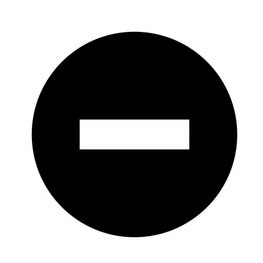 负 PNG免抠(1600x1600)