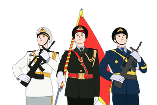 建军节军人形象