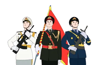 建军节军人形象