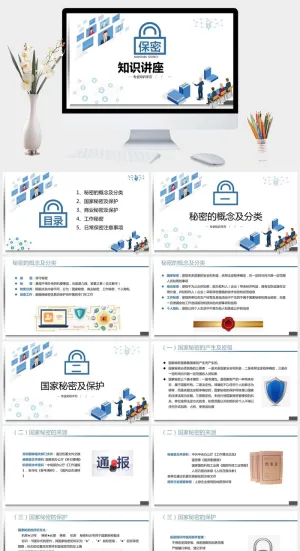 保密知识培训课件PPT模板预览图
