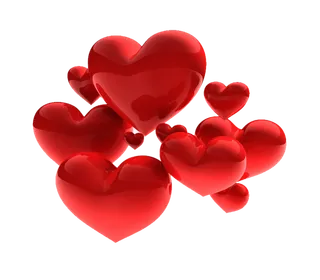 爱心红色立体