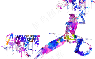 免扣素材水墨彩色