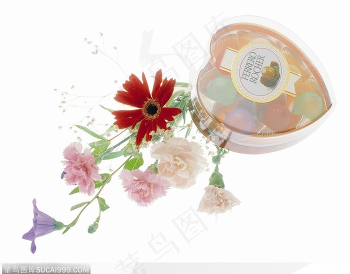 花饰小品-花束与巧克力