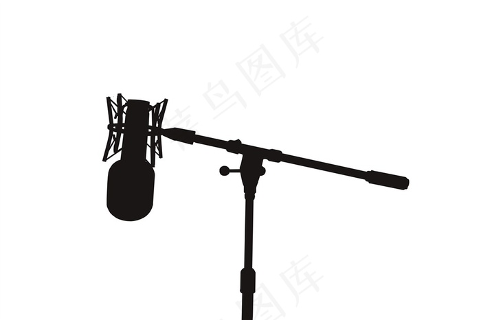 一只向下的话筒