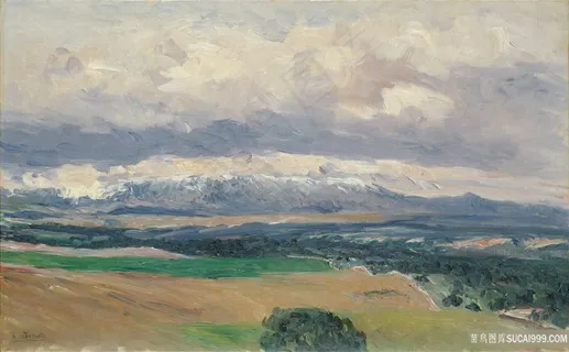 看到的瓜达拉马山脉风景画 看到的瓜达拉马山脉风景画