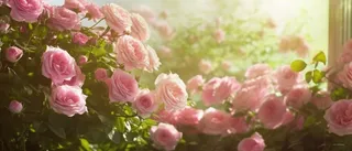 蔷薇月季园近景