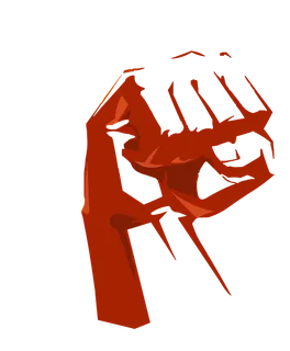 卡通简笔画手绘努力加油拳头装饰