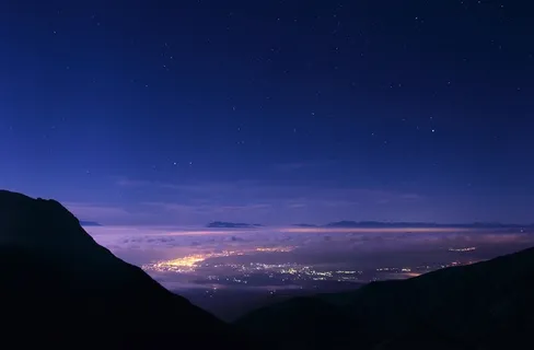 灿烂的夜空星空风景图片