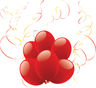 喜庆红色气球