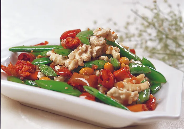 0911LCS-992鲜椒蜜豆拌桃仁