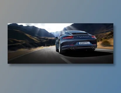 保时捷汽车逆光摄影图 保时捷汽车逆光摄影图