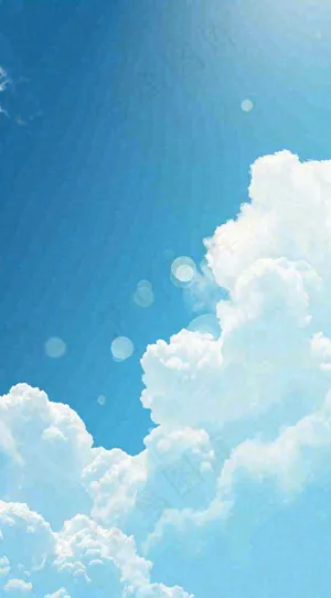 蓝天白云夏天